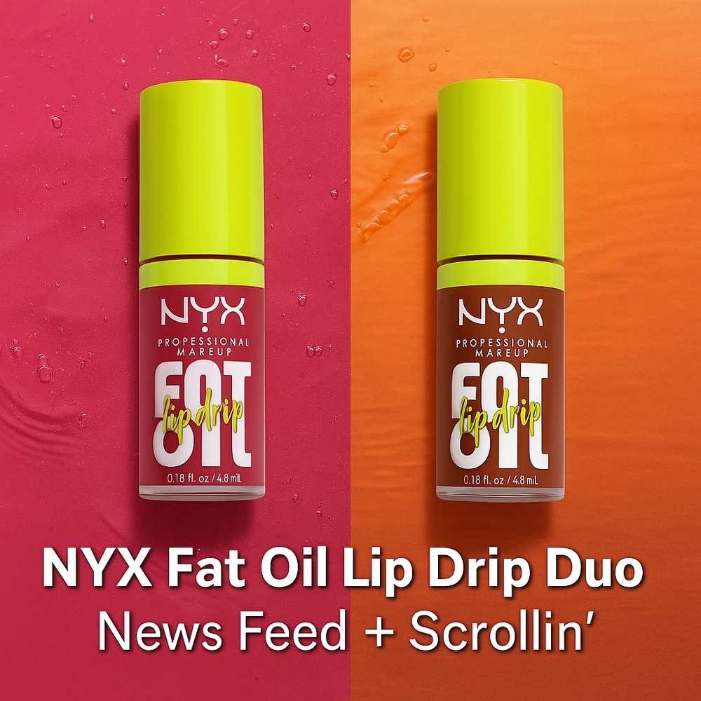 Nyx Fat Oil Lip Drip Bundle - 2 Shades - New & Vegan